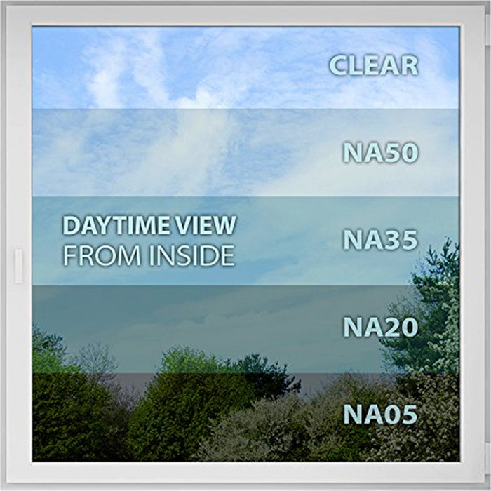 BDF NA35 Window Film Sun Control and Heat Rejection Black (Medium)