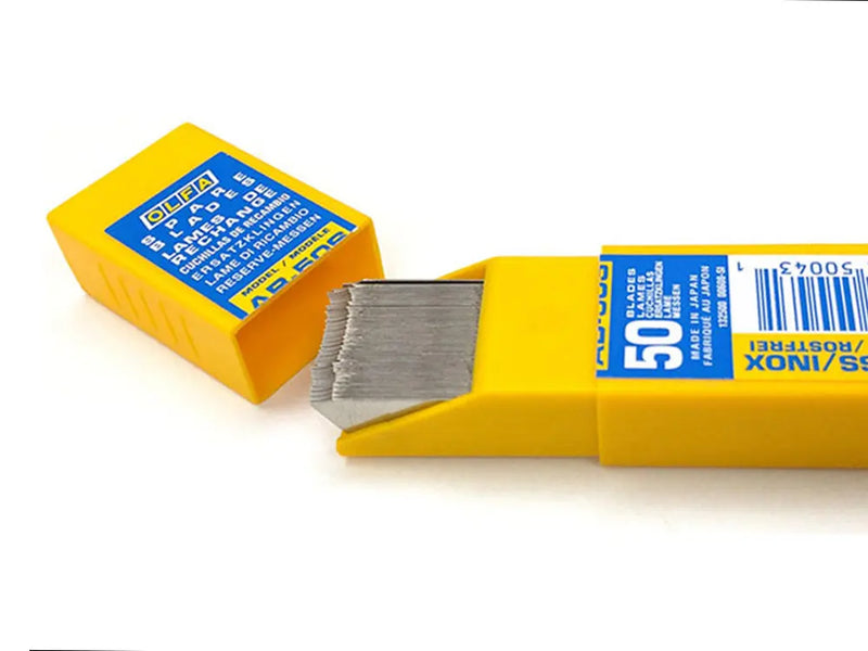 OLFA BB50K Replacement Blades - 10 Packs Of 50 Blades Each (500 Total), 9mm, Japan