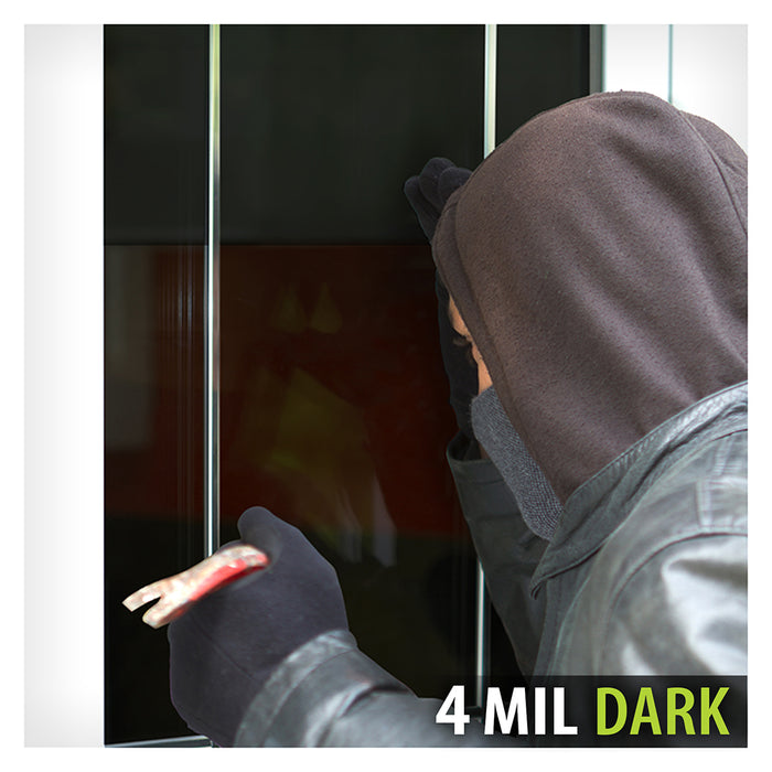 BDF S4MB20 Window Film Security and Daytime Privacy 4 Mil Black 20 (Dark)