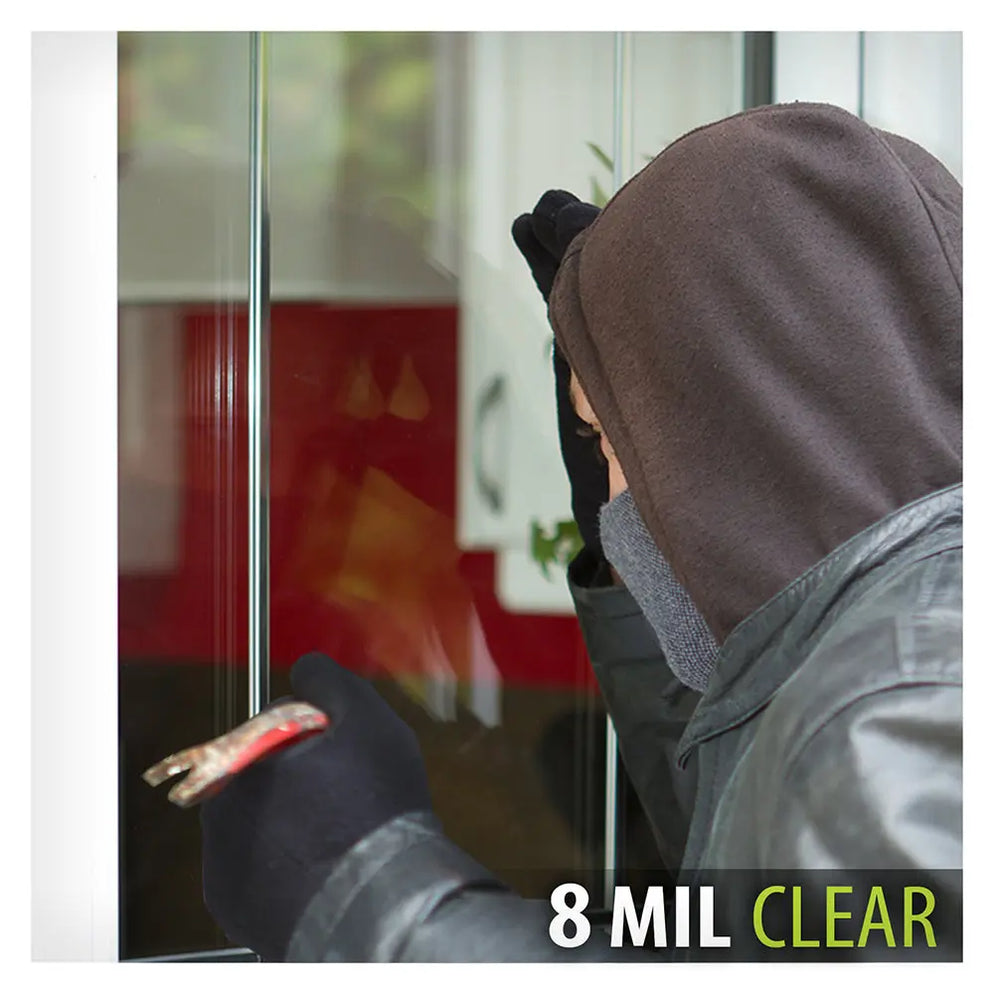 BDF S8MB50 Security Window Film - 8 Mil Black 50 (24in X 12ft), Shatter Protection, UV Blocking - View #8